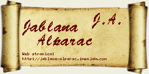Jablana Alparac vizit kartica
